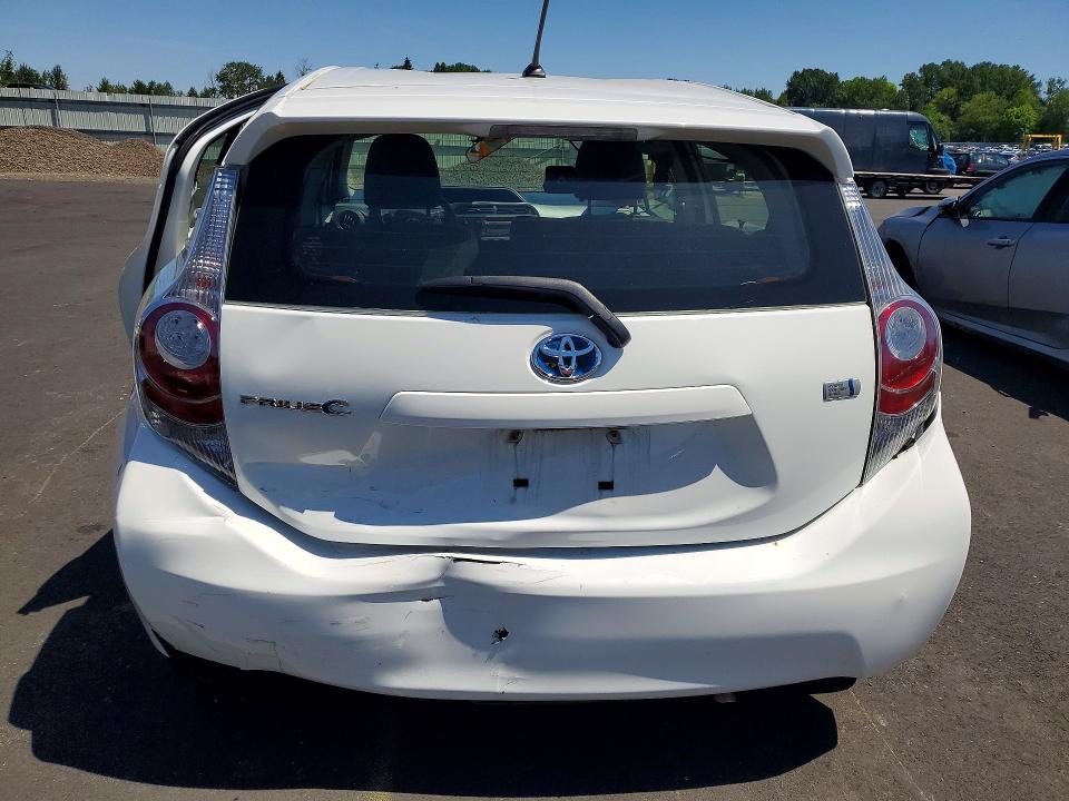 2012 Toyota VIN JTDKDTB3XC1503975 COPART salvage auction — REAR END, Or - Salvage Title Certificate, sold $2,750 on 2026-07-06 (photo 6)