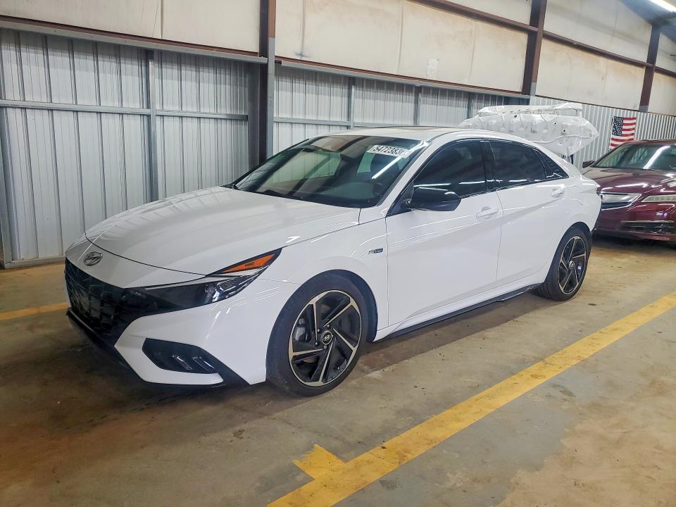 2023 Hyundai Elantra VIN KMHLR4AF6PU543901 COPART salvage auction — REAR END, Nc - Salvage Certificate Of Title, sold $5,100 on 2026-07-15 (photo 1)
