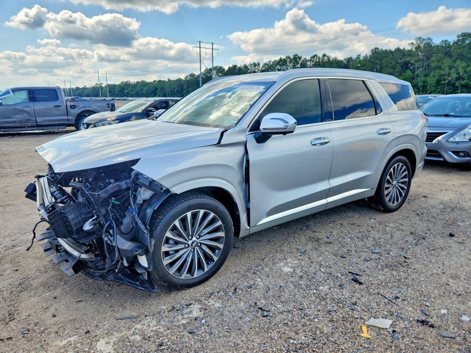 2024 Hyundai Palisade VIN KM8R7DGE8RU768290 COPART salvage auction — FRONT END, La - Cert Of Title-Salvage, sold $8,600 on 2026-07-17 (photo 1)