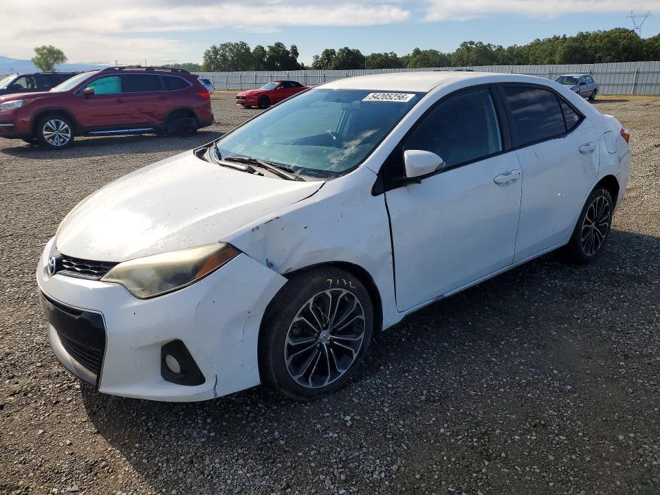 2016 Toyota Corolla VIN 5YFBURHE1GP556870 COPART salvage auction — FRONT END, Ca - Salvage Certificate, sold $1,700 on 2026-07-24 (photo 1)