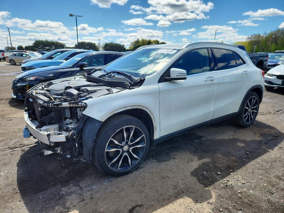 2016 Mercedes-benz Gla-klasse VIN WDCTG4GB4GJ224491 COPART salvage auction — FRONT END, Salvage Title, sold $1,150 on 2026-08-06 (photo 1)