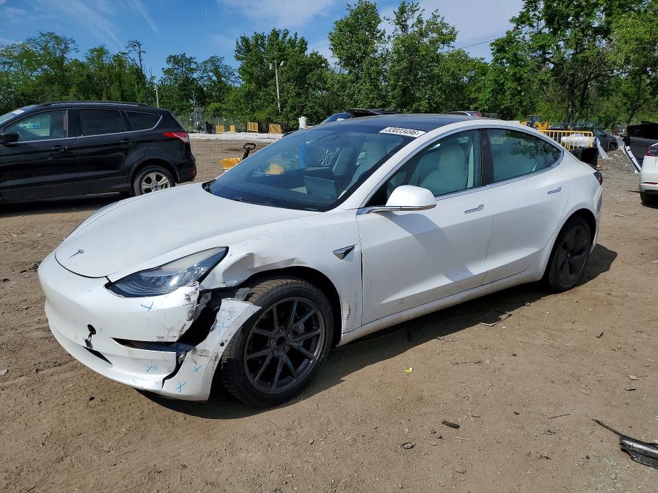 2019 Tesla Model 3 VIN 5YJ3E1EA1KF417816 COPART salvage auction — FRONT END, MD - CERT OF SALVAGE > 75% DAMAGE, sold $6,500 on 2026-07-02 (photo 1)