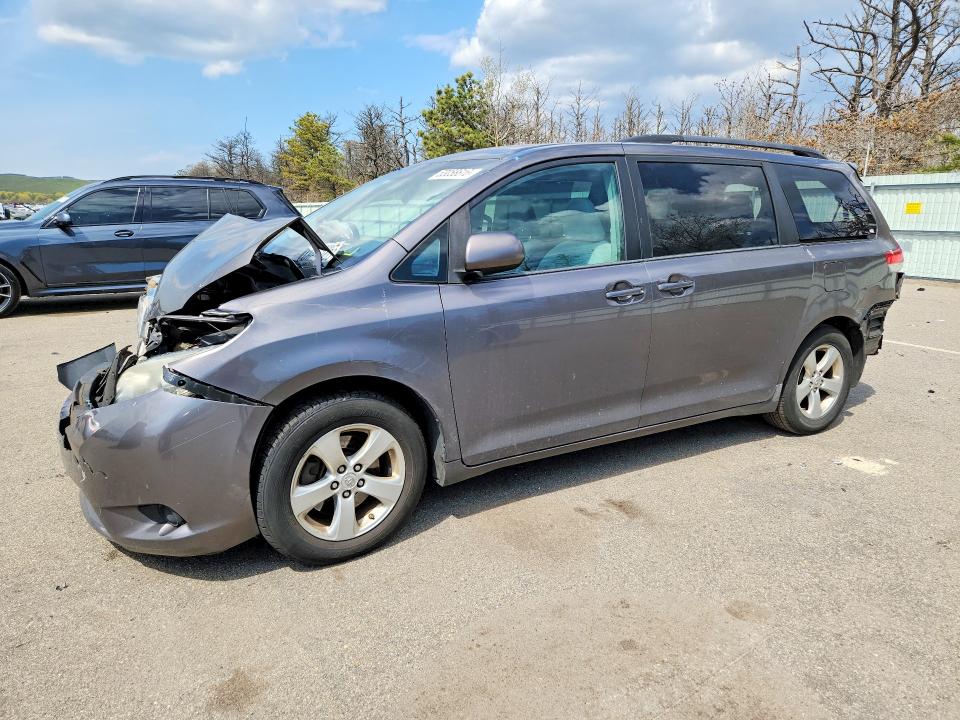 2013 Toyota Sienna VIN 5TDKK3DC1DS378520 COPART salvage auction — REAR END, NY - MV-907A SALVAGE CERTIFICATE, sold $900 on 2026-07-20 (photo 1)