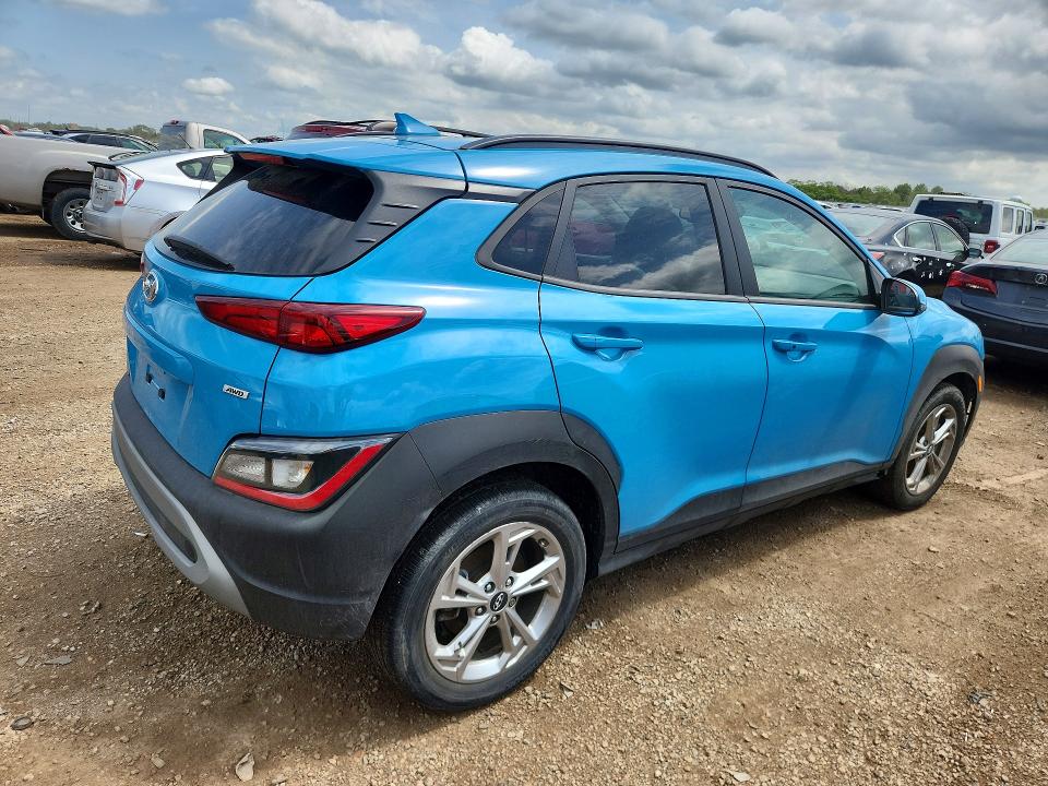 2023 Hyundai Kona VIN KM8K6CAB1PU982564 COPART salvage auction — SIDE, IL - SALVAGE CERTIFICATE, sold $250 on 2026-07-28 (photo 3)