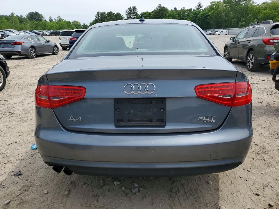 2013 Audi A4 VIN WAUFFAFL8DN048786 COPART salvage auction — FRONT END, Nj - Cert Of Title-Salvage, sold $425 on 2026-07-27 (photo 6)