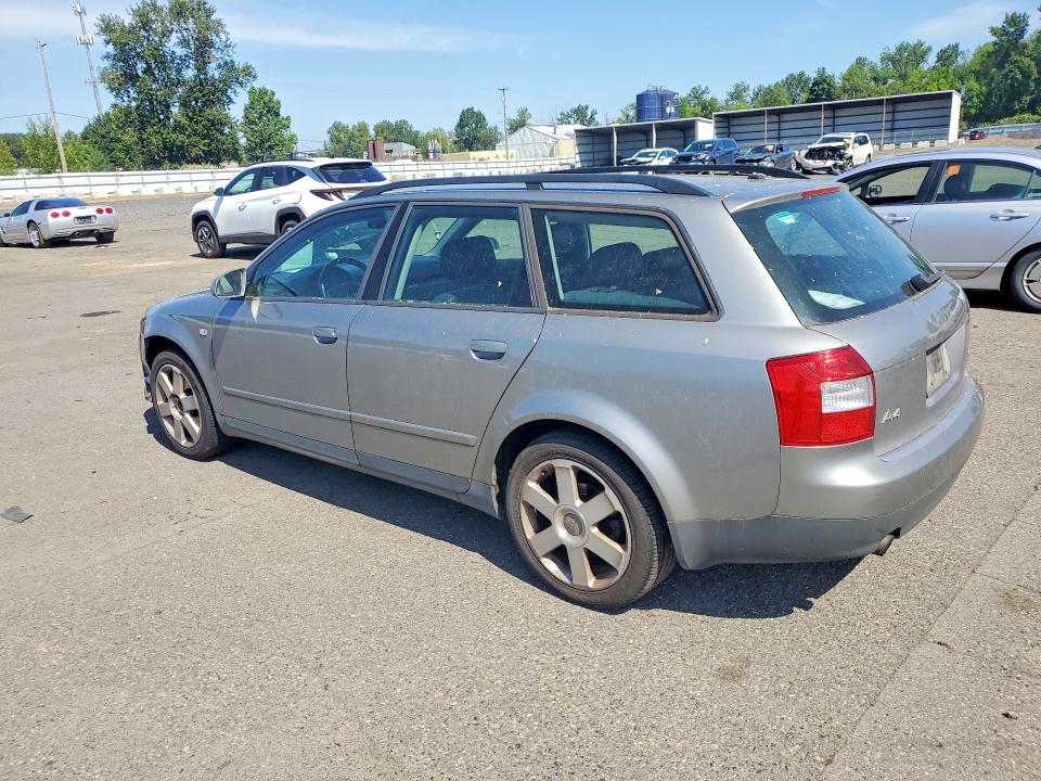 2003 Audi A4 VIN WAUVC68E63A379114 COPART salvage auction — FRONT END, Or - Salvage Title Certificate, sold $225 on 2026-07-06 (photo 2)