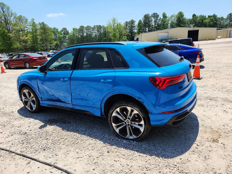 2021 Audi VIN WA1EECF37M1074858 COPART salvage auction — SIDE, Nc - Salvage Certificate Of Title, sold $9,900 on 2026-07-31 (photo 2)