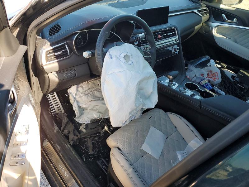 2024 Genesis G70 VIN KMTG54SEXRU136224 COPART salvage auction — FRONT END, Tx - Salvage Vehicle Title, sold $4,200 on 2026-07-21 (photo 8)