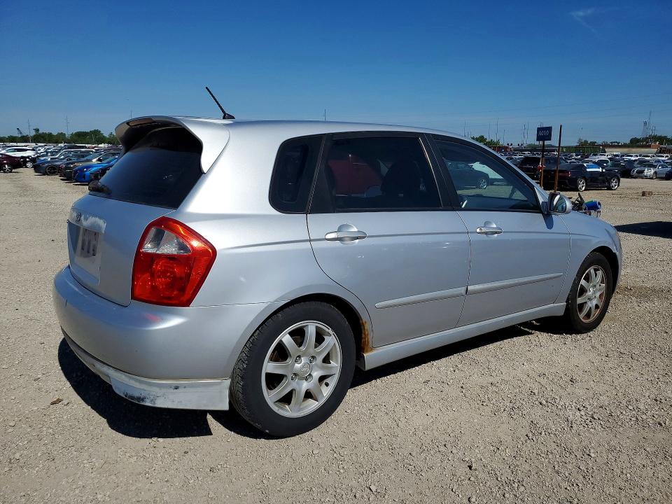 2006 Kia Spectra VIN KNAFE162265336333 COPART salvage auction — FRONT END, Ia - Cert Of Title-Salvage Title, sold $350 on 2026-07-22 (photo 3)