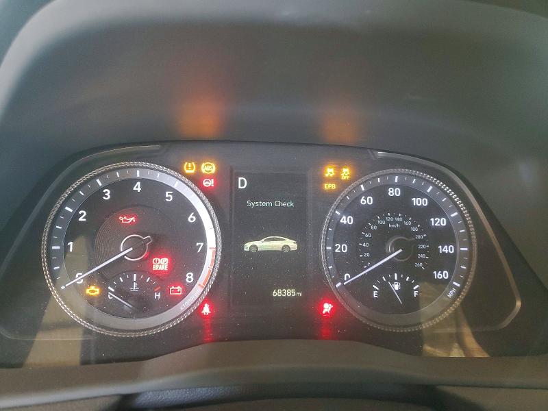 2021 Hyundai Sonata VIN KMHL64JA9MA166734 COPART salvage auction — FRONT END, Az - Cert Of Title-Previous Salvage, sold $1,350 on 2026-07-29 (photo 9)