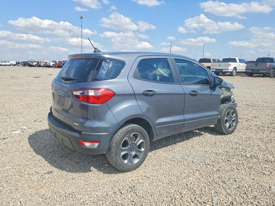 2020 Ford Ecosport VIN MAJ3S2FEXLC337418 COPART salvage auction — FRONT END, Tx - Salvage Vehicle Title, sold $1,250 on 2026-07-14 (photo 3)