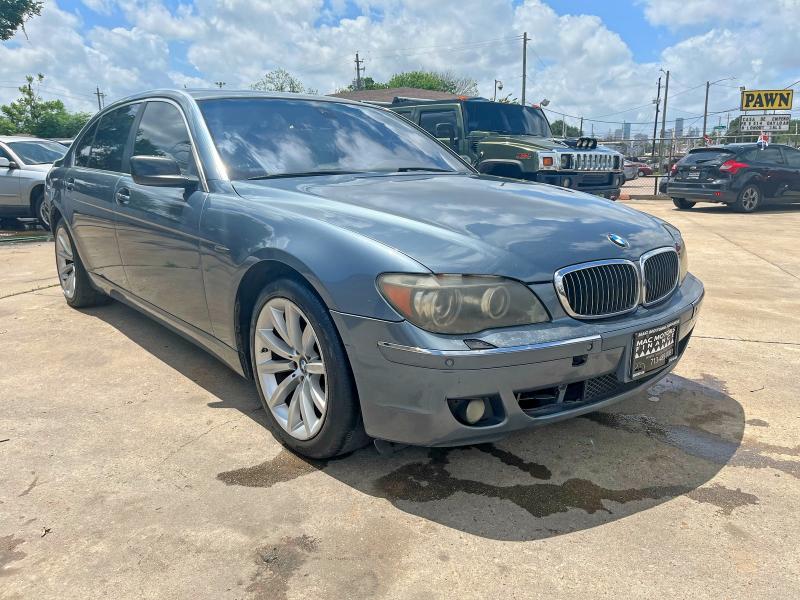 2008 BMW 7 series VIN WBAHN83548DT77748 COPART salvage auction — MECHANICAL, Tx - Cert Of Title-Reblt Slvg Flood (P), sold $325 on 2026-07-08 (photo 1)