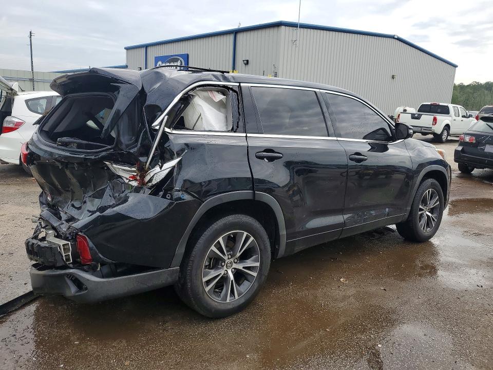 2018 Toyota Highlander VIN 5TDZARFH6JS040538 COPART salvage auction — REAR END, Sc - Cert Of Title-Salvage, sold $1,250 on 2026-07-13 (photo 3)
