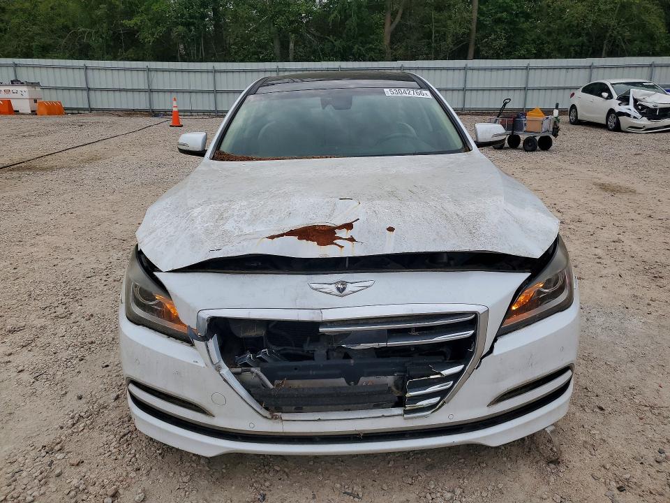 2015 Hyundai Genesis VIN KMHGN4JE9FU094779 COPART salvage auction — FRONT END, Nc - Salvage Certificate Of Title, sold $4,000 on 2026-07-10 (photo 5)