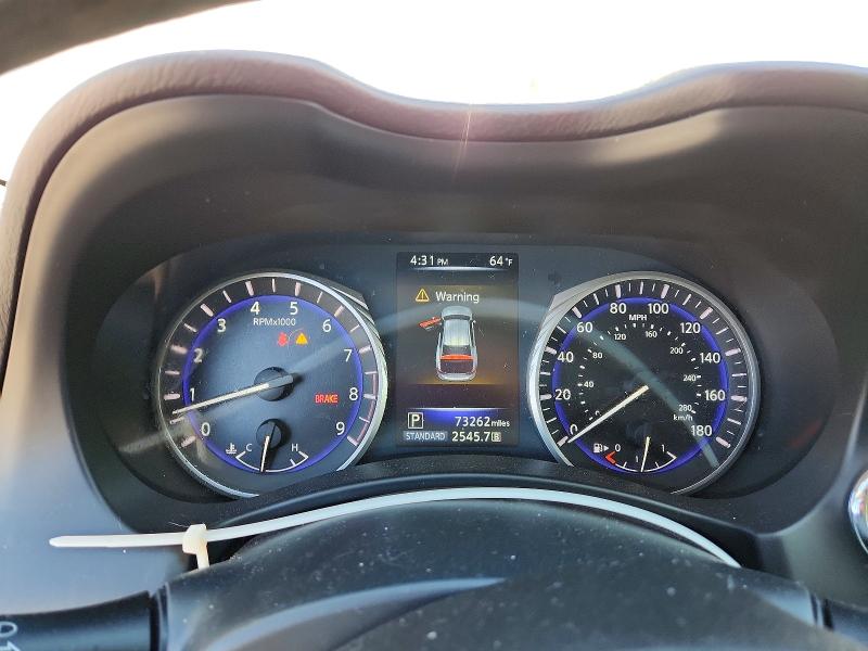 2014 Infiniti Q50 VIN JN1BV7AP0EM675252 COPART salvage auction — FRONT END, Md - Cert Of Salvage > 75% Damage, sold $3,500 on 2026-07-02 (photo 9)