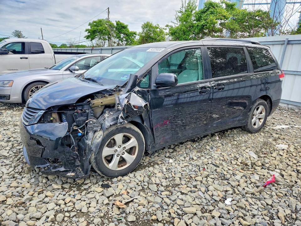 2014 Toyota Sienna VIN 5TDKK3DC4ES417117 COPART salvage auction — FRONT END, Nj - Cert Of Title-Salvage, sold $3,000 on 2026-07-13 (photo 1)