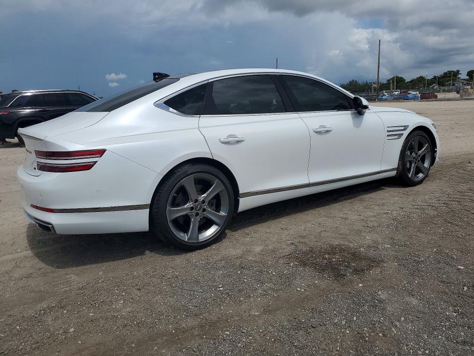 2021 Genesis G80 VIN KMTGC4SD1MU048345 COPART salvage auction — MINOR DENT/SCRATCHES, Sc - Certificate Of Title (P), sold $13,400 on 2026-07-07 (photo 3)