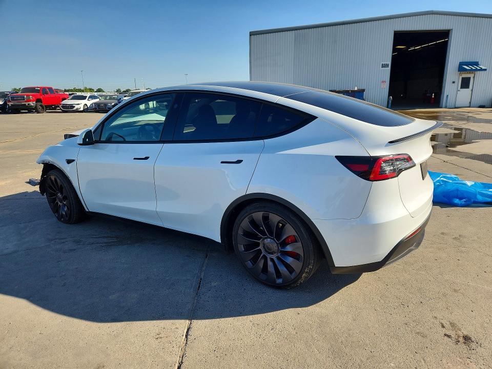 2024 Tesla Model y VIN 7SAYGDEF1RF181551 COPART salvage auction — FRONT END, Ca - Salvage Certificate, sold $13,100 on 2026-07-13 (photo 2)