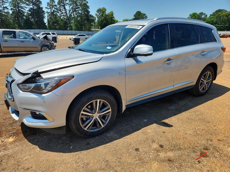 2017 Infiniti VIN 5N1DL0MM3HC501220 COPART salvage auction — FRONT END, Tx - Salvage Vehicle Title, sold $3,250 on 2026-07-06 (photo 1)