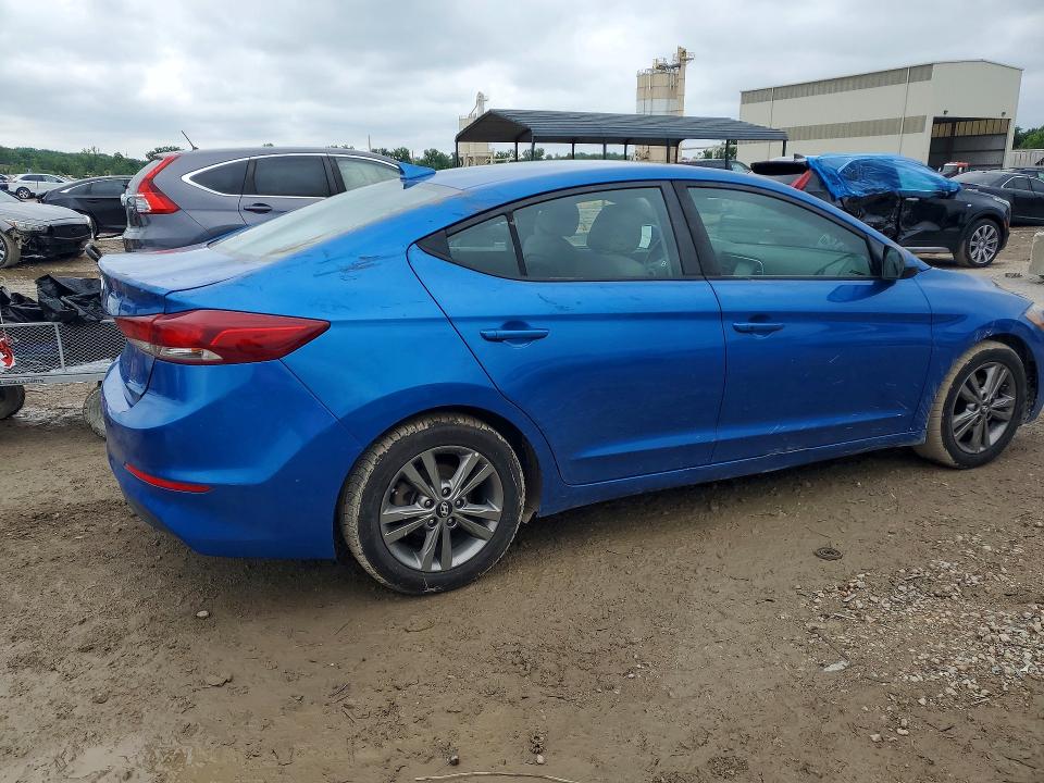2018 Hyundai Elantra VIN 5NPD84LF2JH320474 COPART salvage auction — REAR END, Ks - Cert Of Title-Salvage, sold $2,750 on 2026-07-02 (photo 3)