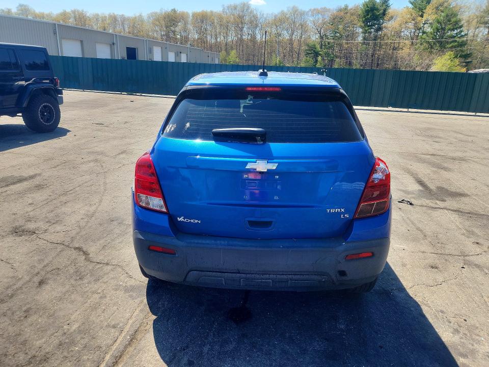 2015 Chevrolet Trax VIN KL7CJKSB8FB180830 COPART salvage auction — BURN, Id - Salvage Certificate Of Title, sold $100 on 2026-07-28 (photo 6)