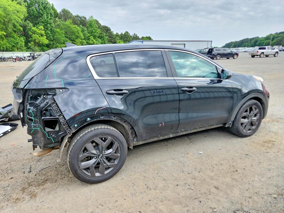 2022 Kia Sportage VIN KNDPM3AC4N7991067 COPART salvage auction — REAR END, La - Cert Of Title-Salvage, sold $2,900 on 2026-07-09 (photo 3)