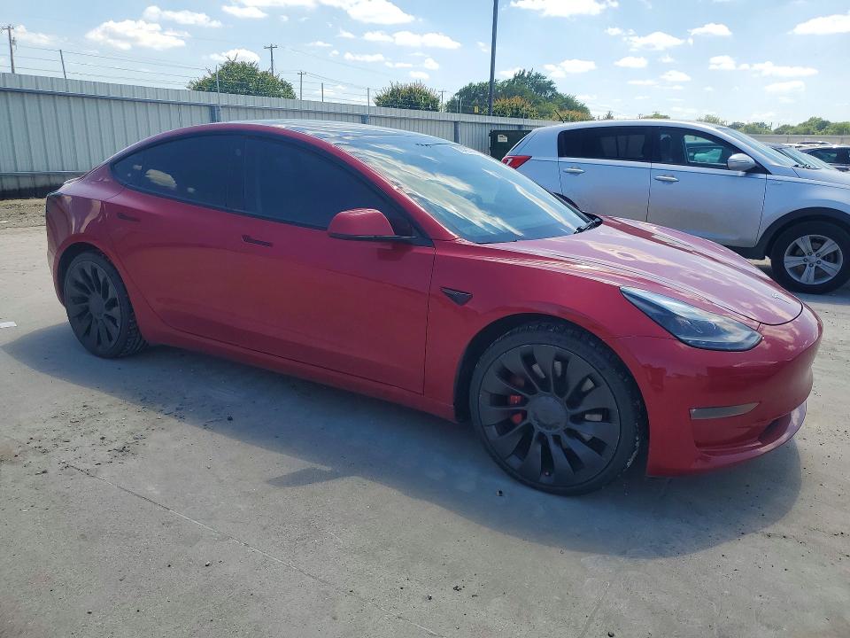 2022 Tesla Model 3 VIN 5YJ3E1EC0NF322881 COPART salvage auction — HAIL, TX - CERTIFICATE OF TITLE, sold $6,200 on 2026-07-30 (photo 4)