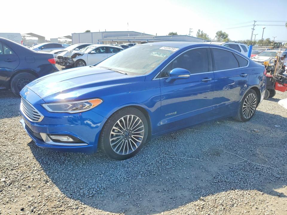 2017 Ford Fusion VIN 3FA6P0RU8HR382209 — COPART salvage auction photo