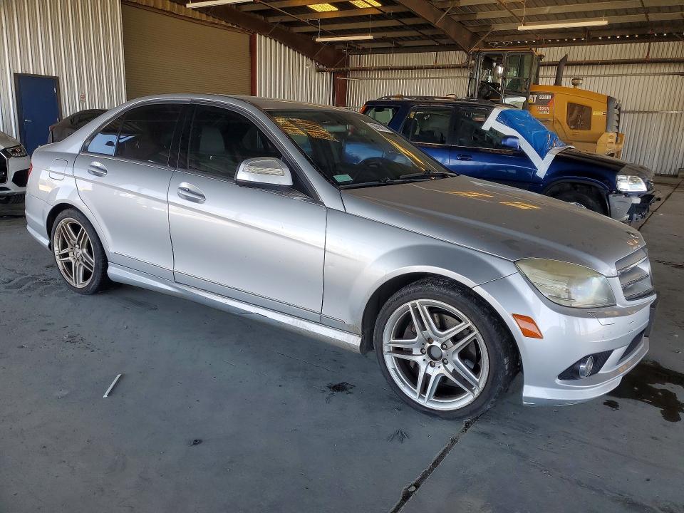 2008 Mercedes-benz C-klasse VIN WDDGF56X78F056059 COPART salvage auction — FRONT END, Ca - Salvage Certificate, sold $150 on 2026-07-13 (photo 4)