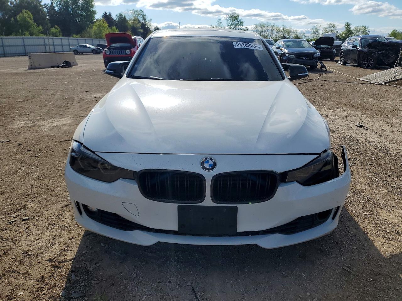 2013 BMW 3 Series VIN WBA3B5G57DNS02412 COPART salvage auction — Front End, IL - SALVAGE CERTIFICATE, sold $625 on 2026-07-02 (photo 5)