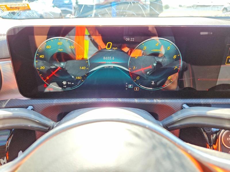 2022 Mercedes-benz Cla-klasse VIN W1K5J4HB7NN301896 COPART salvage auction — HAIL, Salvage Title, sold $12,000 on 2026-07-20 (photo 9)