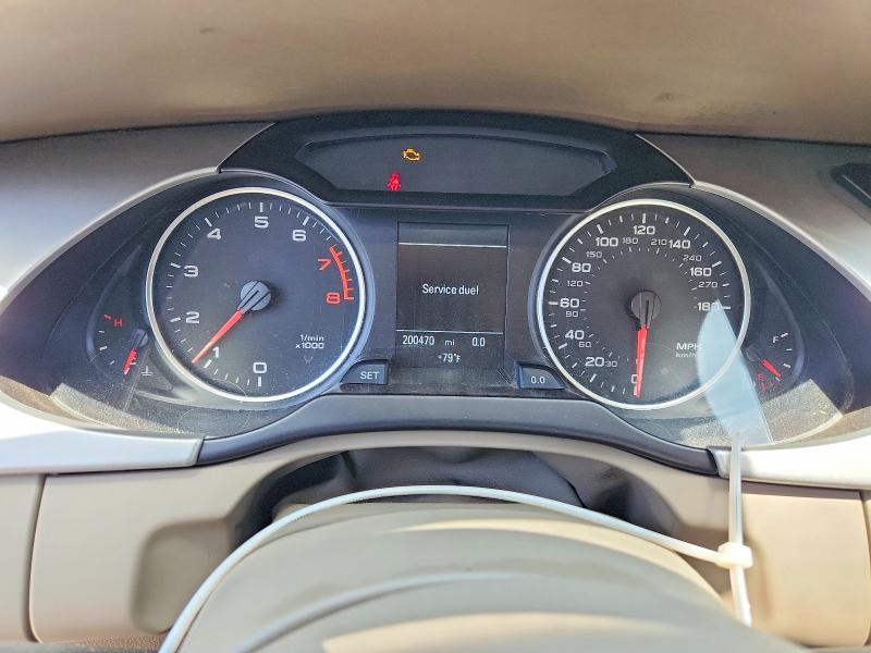 2011 Audi A4 VIN WAUMFAFL3BN044682 COPART salvage auction — MINOR DENT/SCRATCHES, CA - DIS/DLR/EXP ONLY CLEAN TITLE, sold $300 on 2026-07-14 (photo 9)