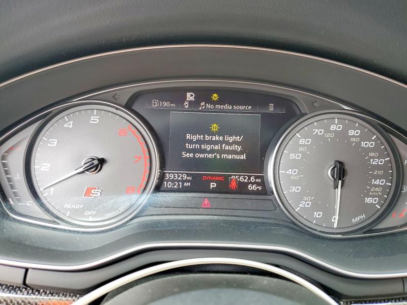2022 Audi Rs5 VIN WAUA4CF56NA028154 COPART salvage auction — MINOR DENT/SCRATCHES, Ca - Salvage Certificate, sold $20,000 on 2026-07-14 (photo 9)