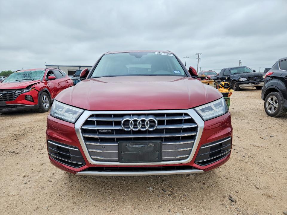 2018 Audi Q5 VIN WA1BNAFY4J2224207 COPART salvage auction — WATER/FLOOD, Tx - Salvage Title-Flood Damage, sold $7,100 on 2026-07-23 (photo 5)