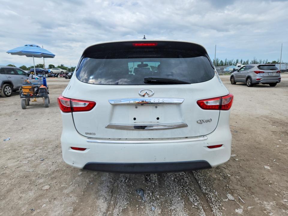 2014 Infiniti VIN 5N1AL0MN5EC507883 COPART salvage auction — SIDE, Fl - Certificate Of Title (P), sold $575 on 2026-07-09 (photo 6)