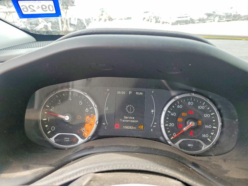 2017 Jeep Renegade VIN ZACCJAAB8HPE52753 COPART salvage auction — FRONT END, Tx - Salvage Vehicle Title, sold $1,250 on 2026-07-07 (photo 9)