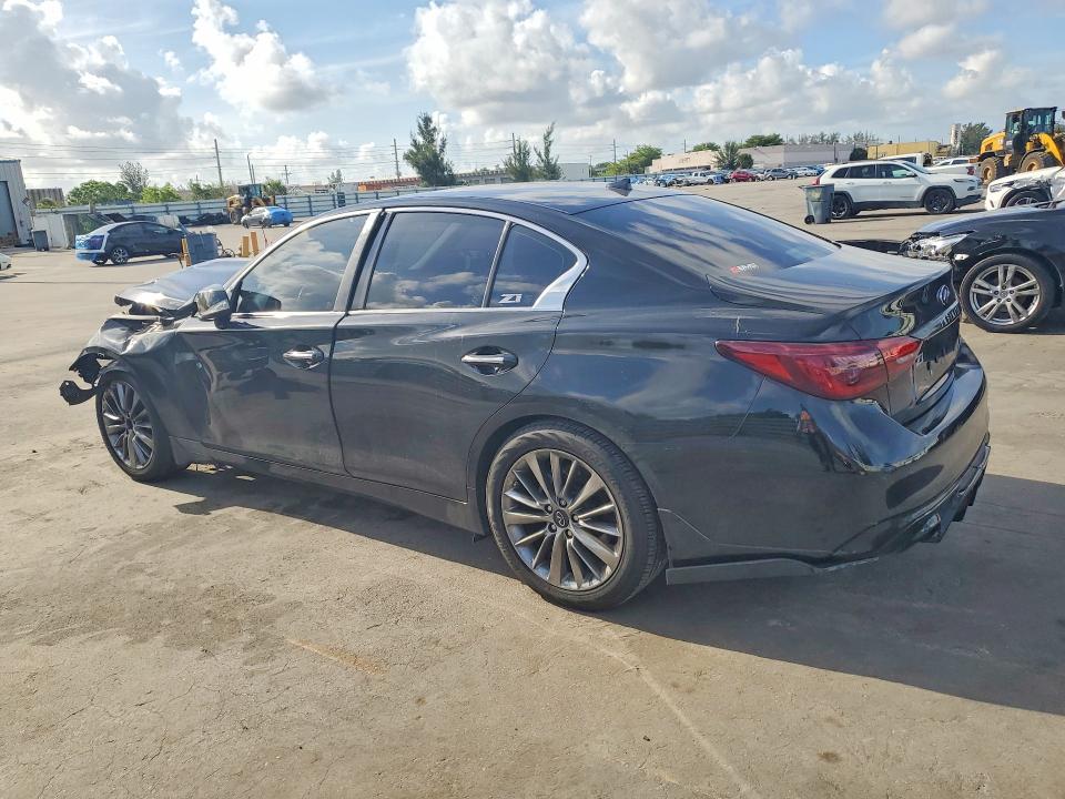 2020 Infiniti Q50 VIN JN1EV7AP9LM201424 COPART salvage auction — FRONT END, Fl - Cert Of Title Slvg Rebuildable, sold $1,800 on 2026-07-06 (photo 2)