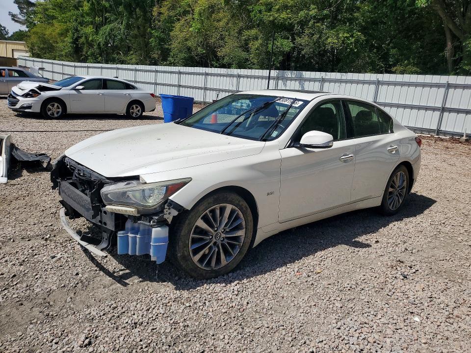 2018 Infiniti Q50 VIN JN1EV7AR2JM433149 COPART salvage auction — FRONT END, Nc - Salvage Certificate Of Title, sold $2,750 on 2026-07-24 (photo 1)