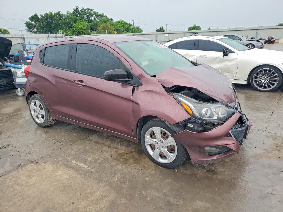 2019 Chevrolet Spark VIN KL8CB6SA5KC732165 COPART salvage auction — FRONT END, Tx - Salvage Vehicle Title, sold $1,050 on 2026-07-06 (photo 4)