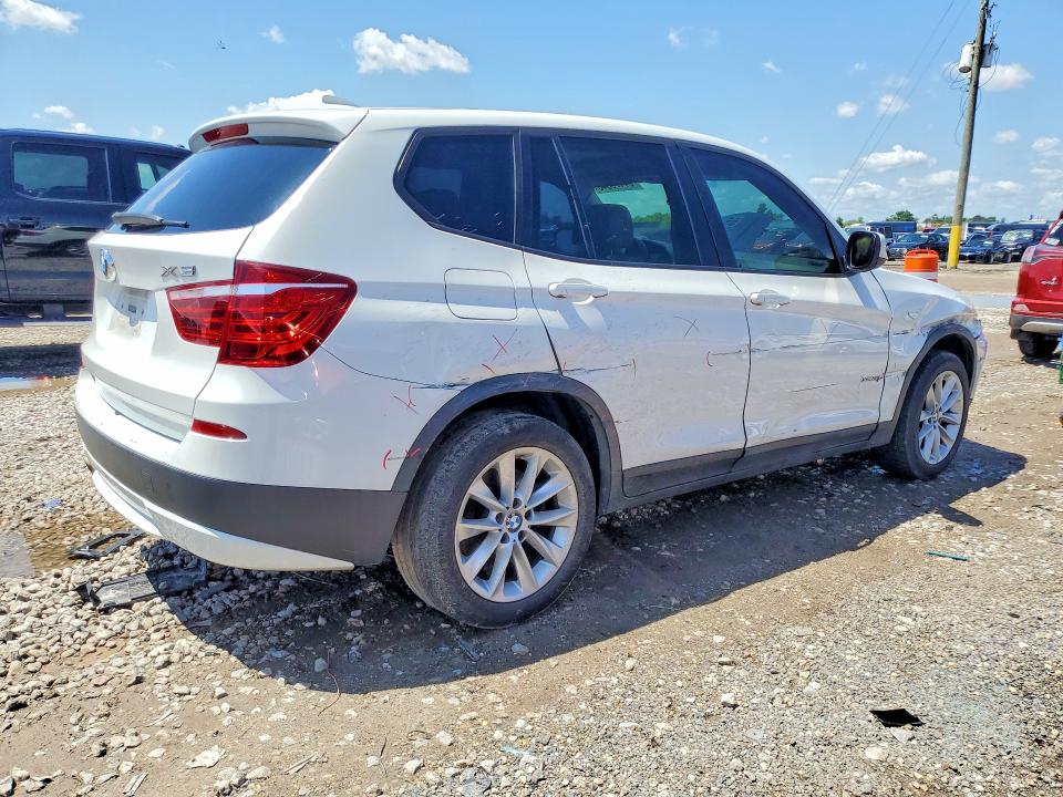 2014 BMW X3 VIN 5UXWX9C56E0D21387 COPART salvage auction — FRONT END, Tx - Nonrepairable Title, sold $725 on 2026-07-02 (photo 3)