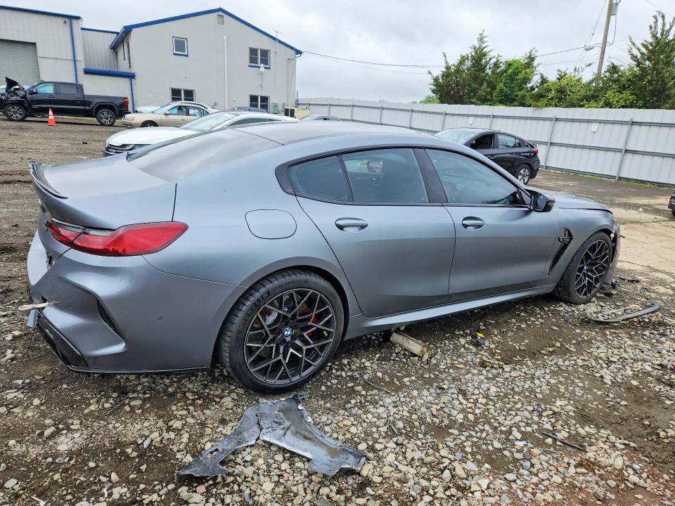 2022 BMW M8 VIN WBSGV0C03NCJ88216 COPART salvage auction — FRONT END, Nj - Cert Of Title-Salvage, sold $275 on 2026-07-27 (photo 3)