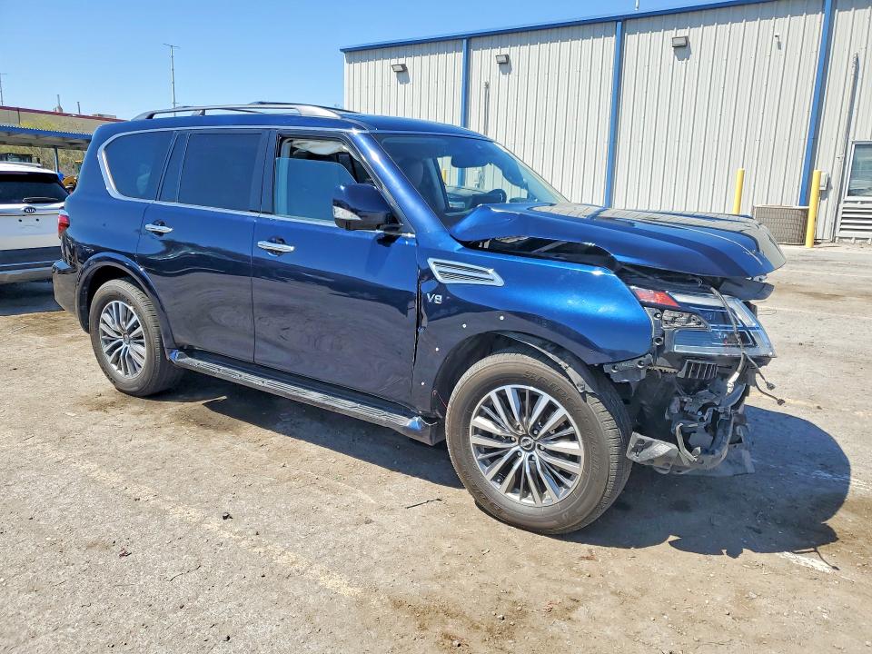 2022 Nissan Armada VIN JN8AY2BC1N9160959 COPART salvage auction — FRONT END, Nv - Salvage Title, sold $5,300 on 2026-07-09 (photo 4)