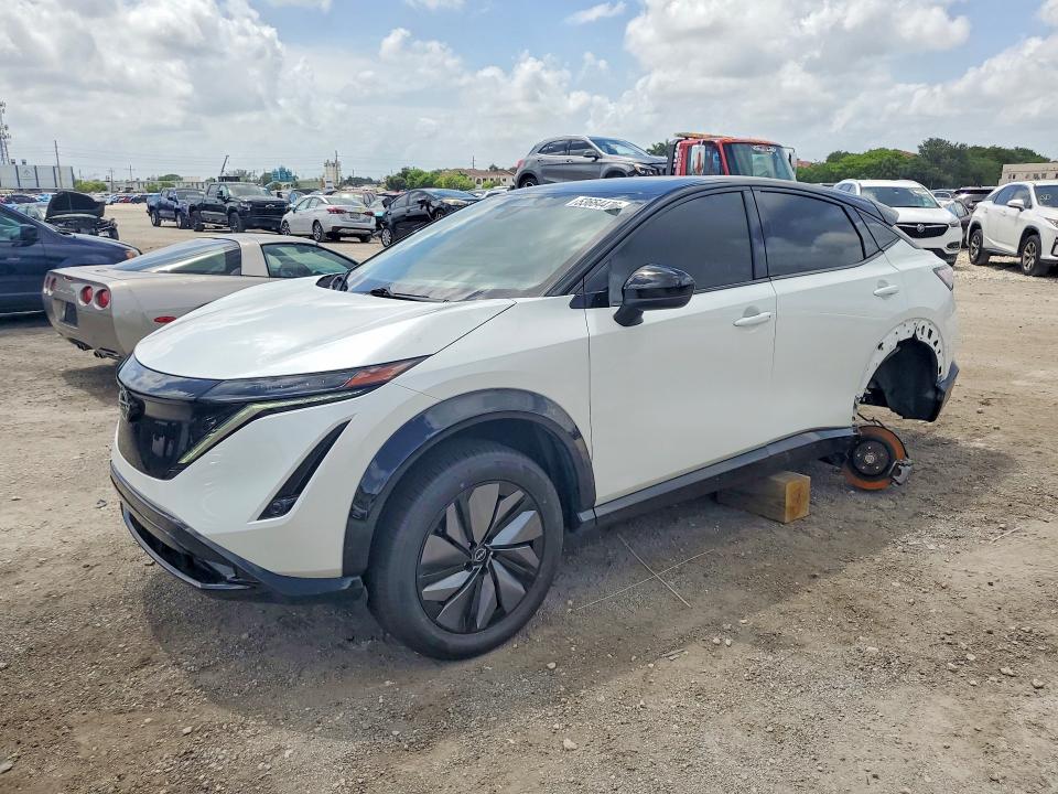 2024 Nissan Ariya VIN JN1CF0BB6RM733060 COPART salvage auction — UNDERCARRIAGE, Fl - Cert Of Title Slvg Rebuildable, sold $10,700 on 2026-07-17 (photo 1)