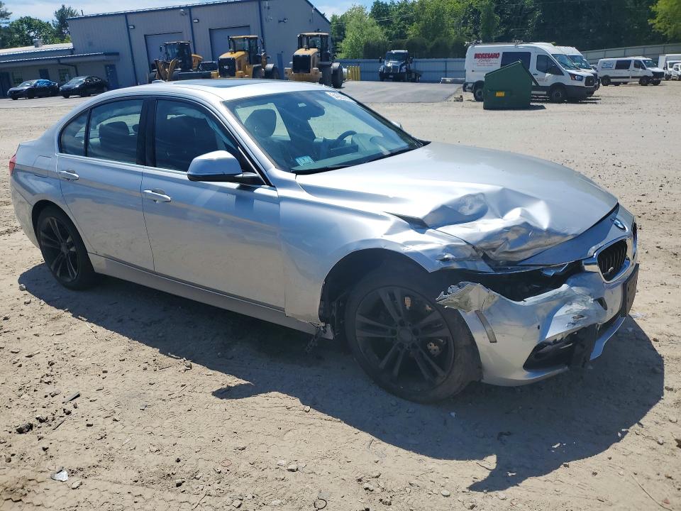 2018 BMW 3er VIN WBA8D9G5XJNU71510 COPART salvage auction — FRONT END, Ma - Cert Of Title-Salvage, sold $3,350 on 2026-08-13 (photo 4)