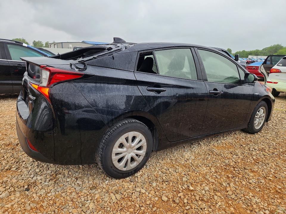 2021 Toyota Prius VIN JTDKAMFU3M3141110 COPART salvage auction — HAIL, Mo - Salvage Certificate Of Title, sold $1,650 on 2026-07-28 (photo 3)