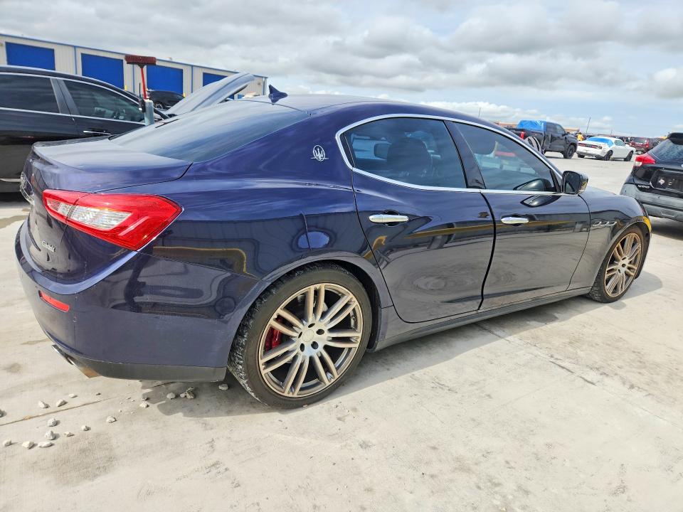 2015 Maserati Ghibli VIN ZAM57RTAXF1142395 COPART salvage auction — HAIL, Tx - Certificate Of Title, sold $5,100 on 2026-07-07 (photo 3)