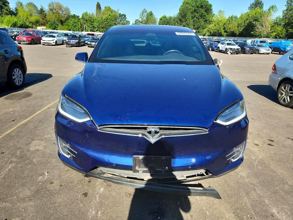 2018 Tesla Model x VIN 5YJXCDE22JF089595 COPART salvage auction — FRONT END, Or - Salvage Title Certificate, sold $750 on 2026-07-29 (photo 5)