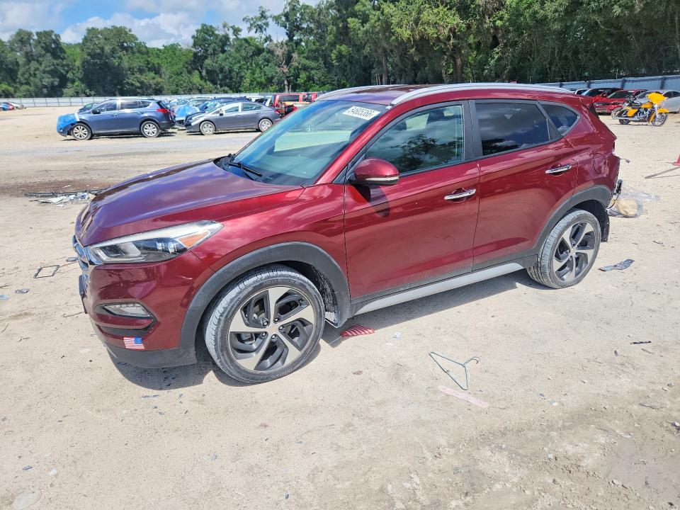 2018 Hyundai Tucson VIN KM8J3CA21JU645811 COPART salvage auction — REAR END, Fl - Cert Of Title Slvg Rebuildable, sold $3,900 on 2026-07-14 (photo 1)