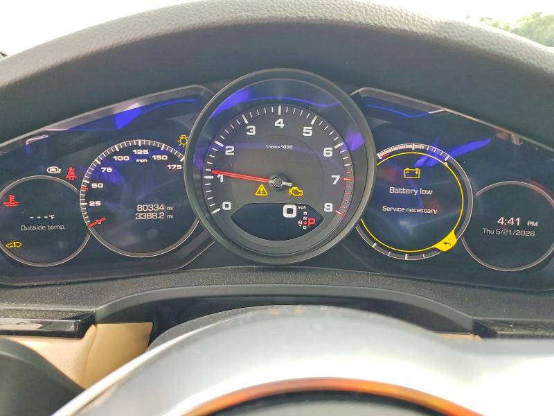 2019 Porsche Cayenne VIN WP1AA2AY9KDA01241 COPART salvage auction — FRONT END, Tx - Salvage Vehicle Title, sold $11,000 on 2026-07-21 (photo 9)
