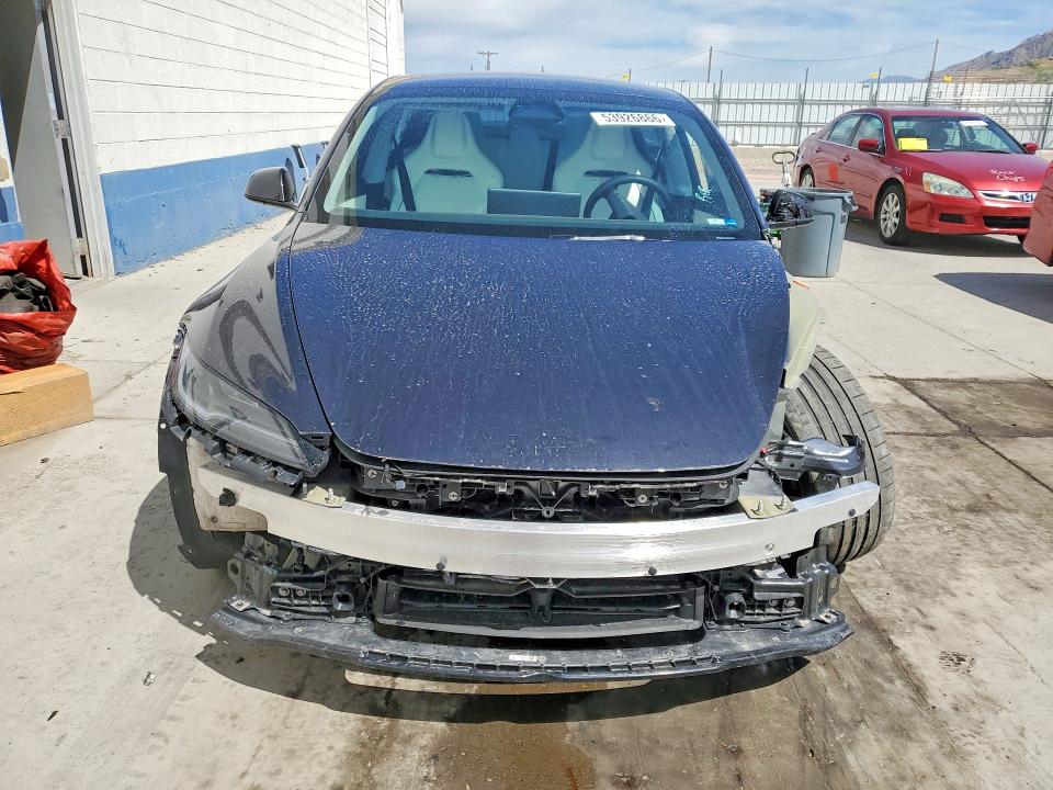 2024 Tesla Model 3 VIN 5YJ3E1ET0RF853276 COPART salvage auction — FRONT END, Ut - Salvage Certificate, sold $175 on 2026-07-27 (photo 5)